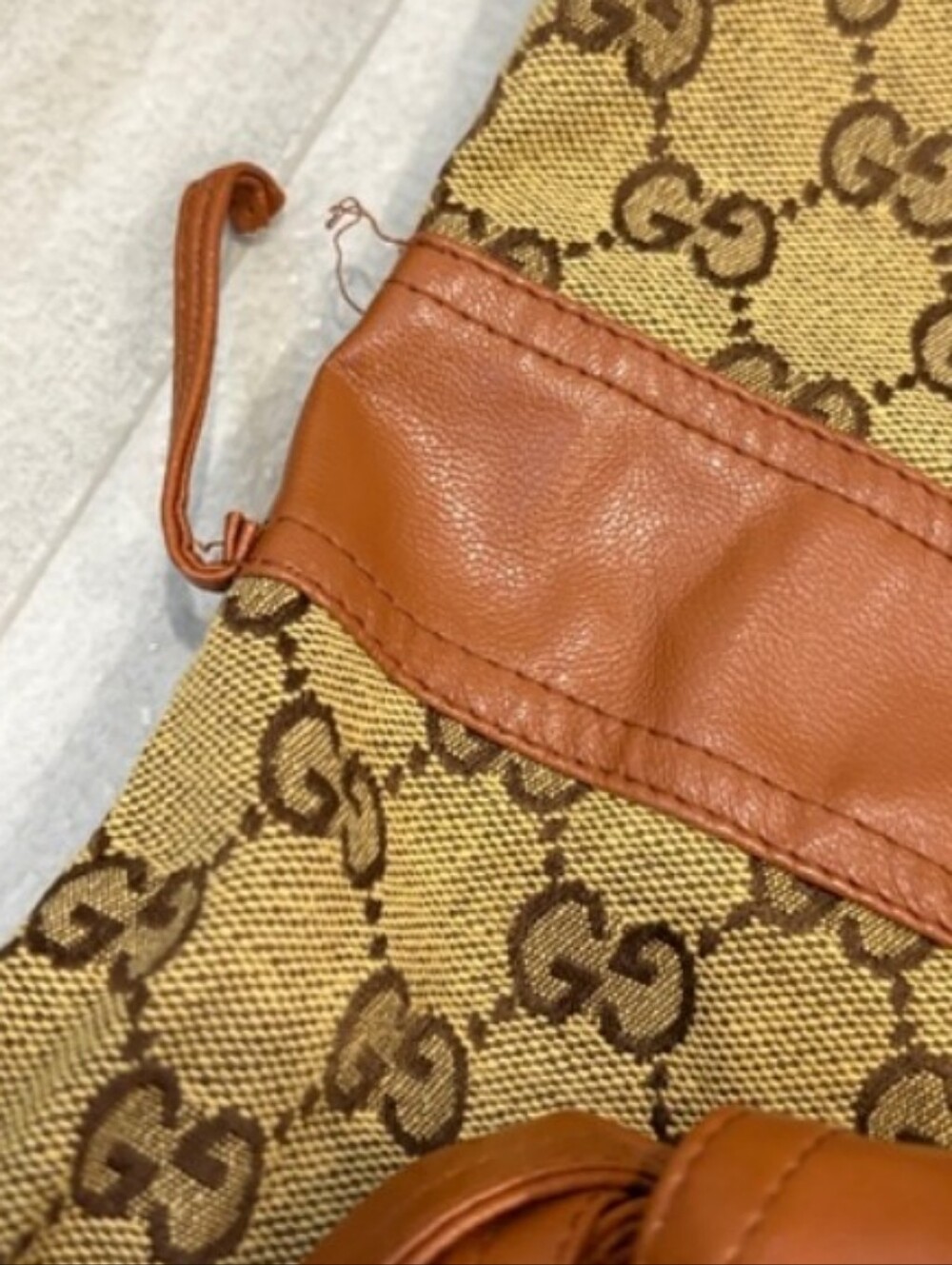 INSPo Leather Trim Monogram Long Jkt✨🔥🔥🔥 - Picture 5 of 10